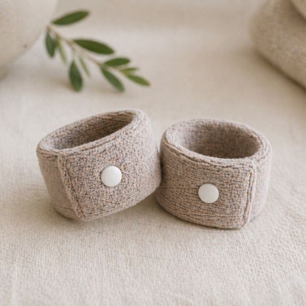 Pregnancy anti-sickness wristbands to help relieve nausea during early pregnancy.