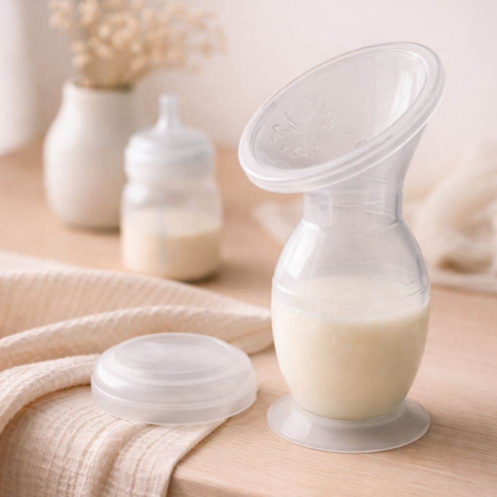 Manual breast pump for occasional expressing and breastfeeding support.